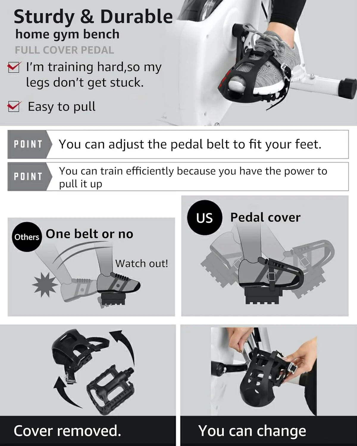 Foldable Exercise Bike Stationary Bikes for Home, 5 IN 1 Indoor Workout Bike, Cycling Bike with 16-Level Quiet Magnetic Resistance, 6.6 LBS Flywheel and 300LBS Capacity, 2025 Designed 817 X-bike