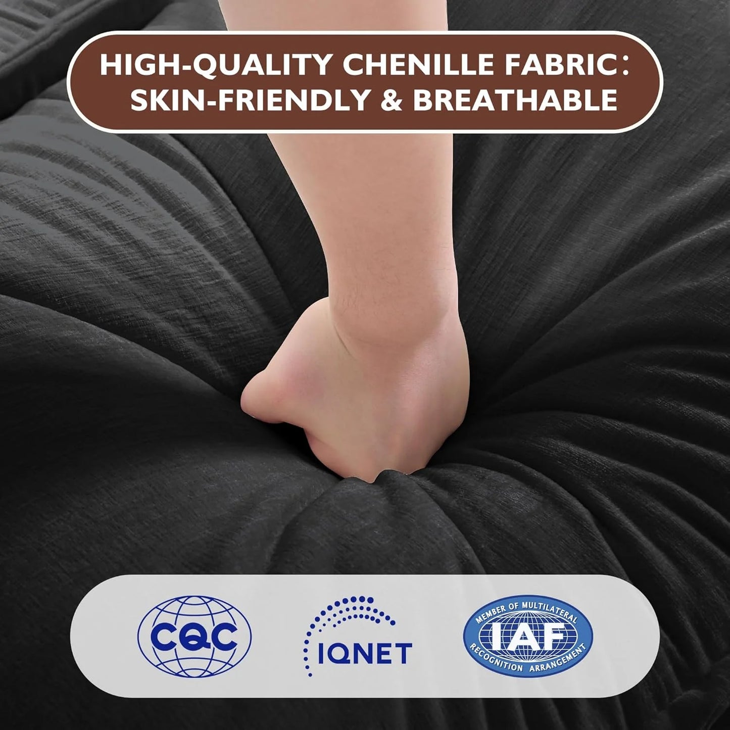 ihanherry 146-inch U-shaped modern sofa modular area cloud sofa