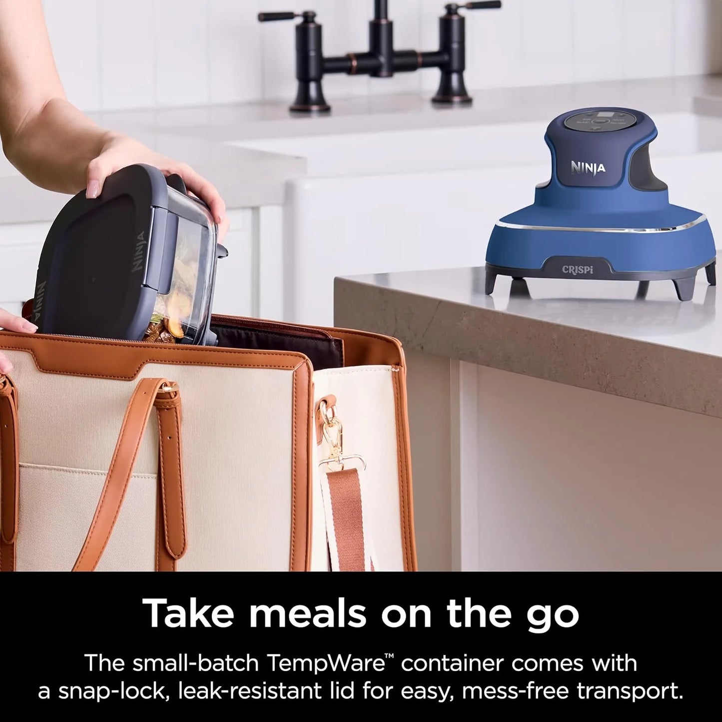 5-in-1 Portable Glass Air Fryer Cooking System, 1500W