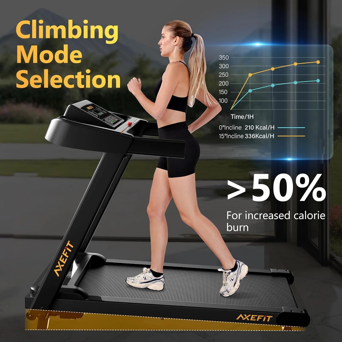 2.5 HP Portable Treadmill with Inclined Walking Pad, Panel and Remote, 4-in-1 Walking Treadmill, 265 lb Capacity