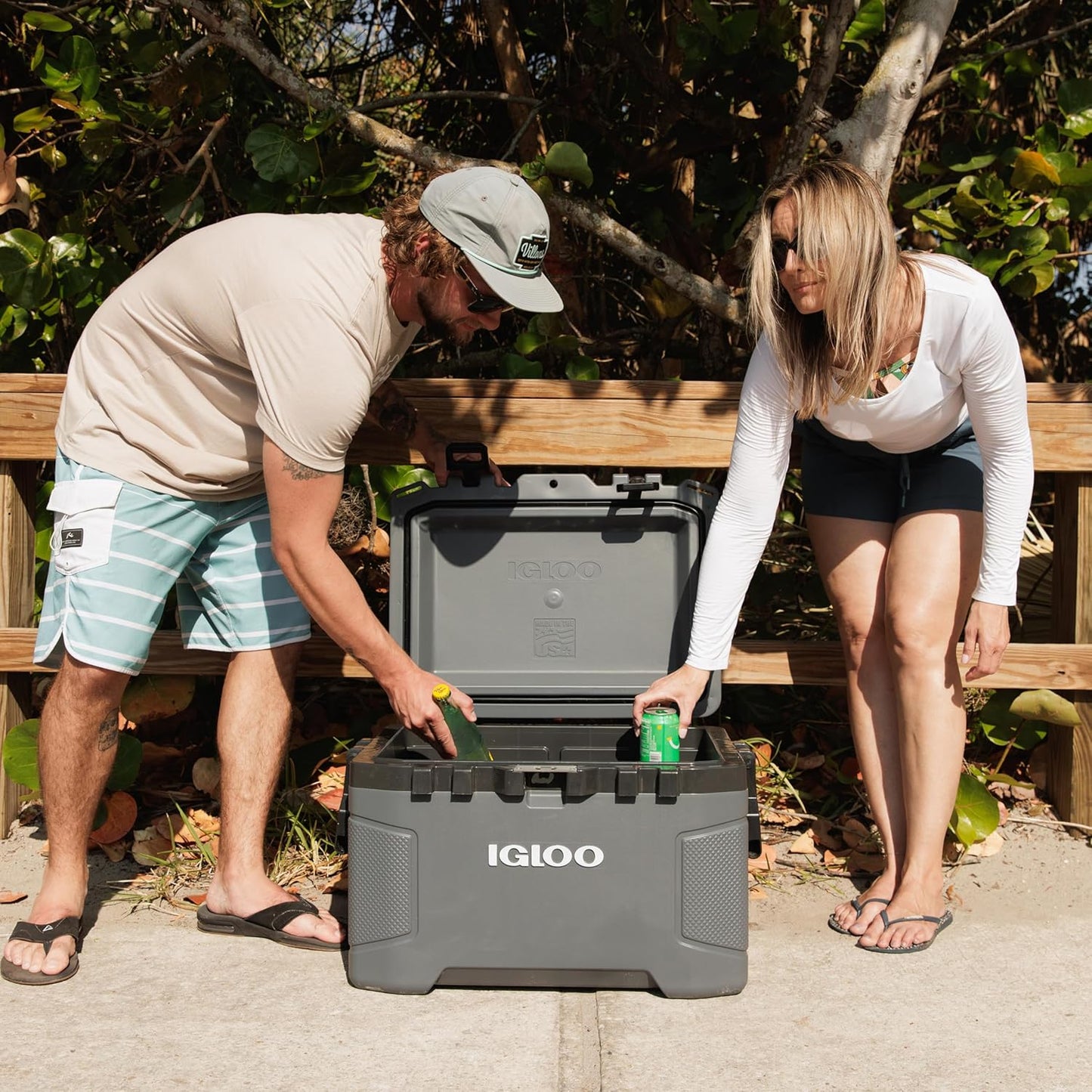 Igloo 52Qt Wheeled Cooler, Insulated Hard Shell Ice Chest