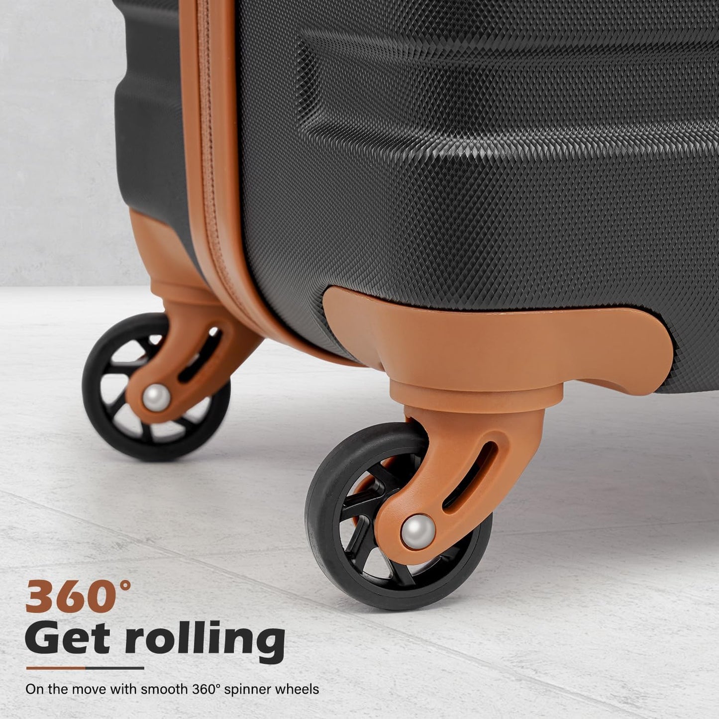 Coolife Luggage 3 Piece Set Suitcase Spinner Hardshell Lightweight TSA Lock