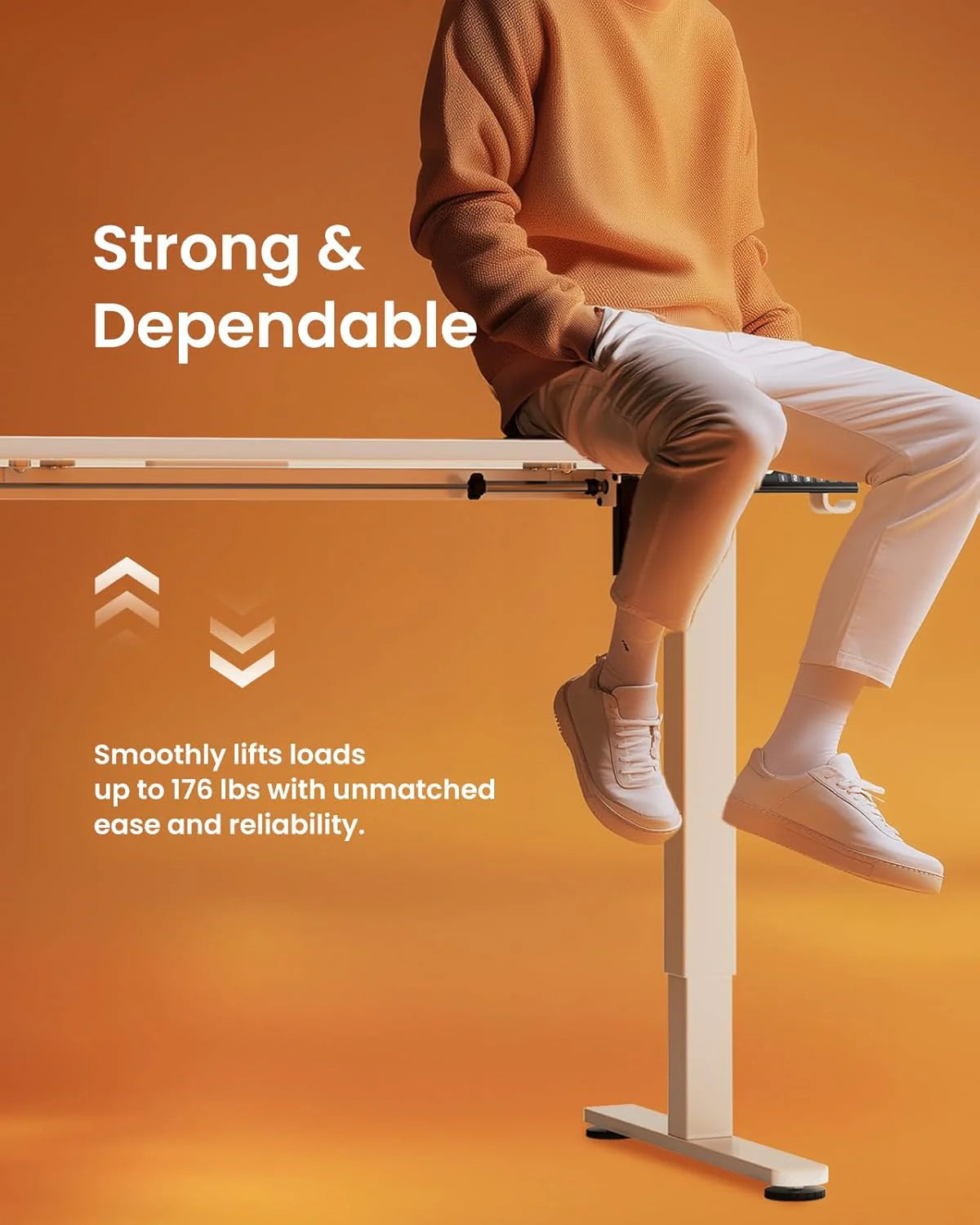 Height Adjustable Electric Standing Desk 47.2 x 23.6 Inches