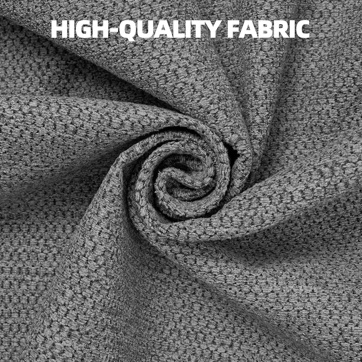 Casual Loveseat with Flared Arms Gray Upholstered Sofa for Living Room