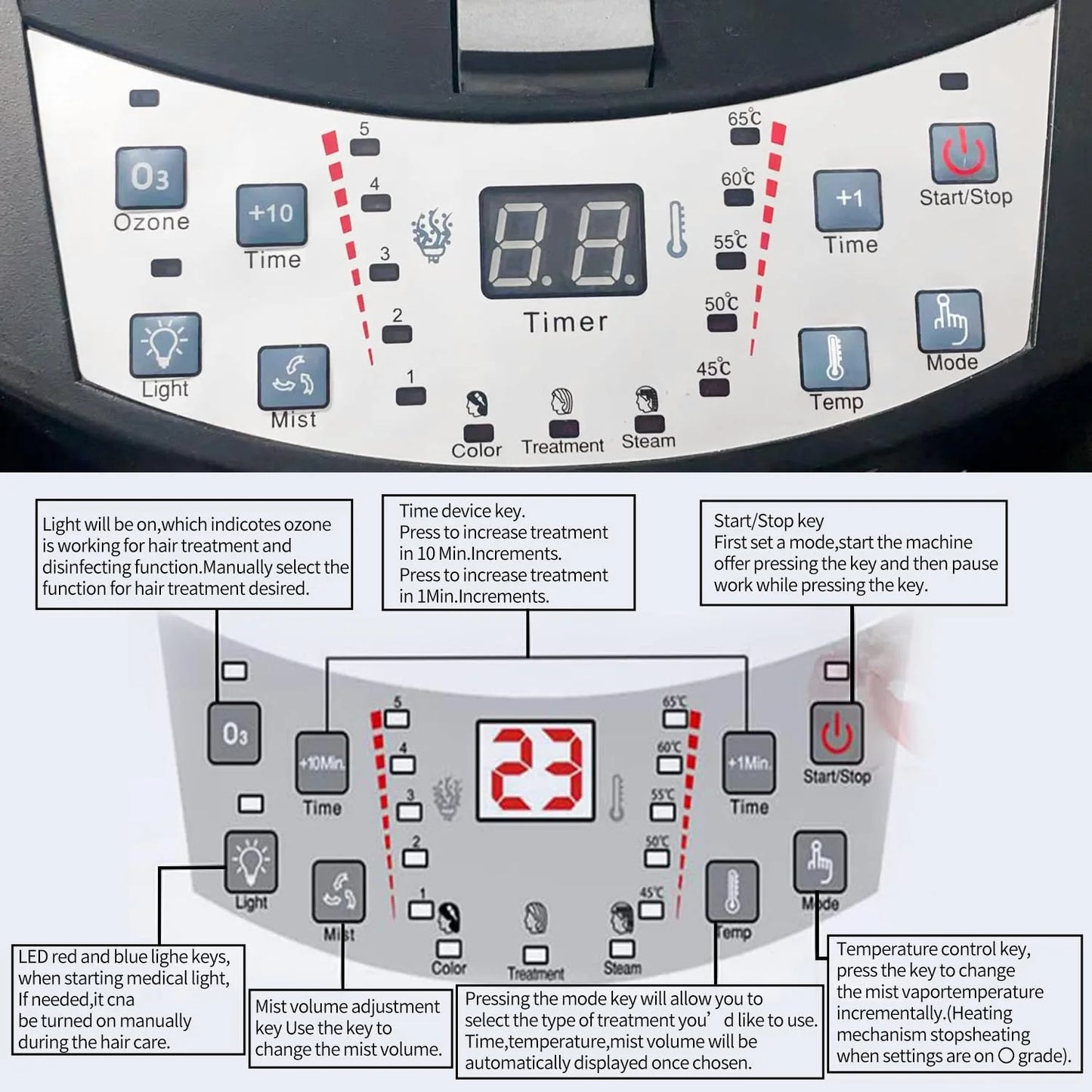 Hair Salon Professional O3 Ozone Micro Mist Hair Steamer Accelerator Color Processor Hair Care