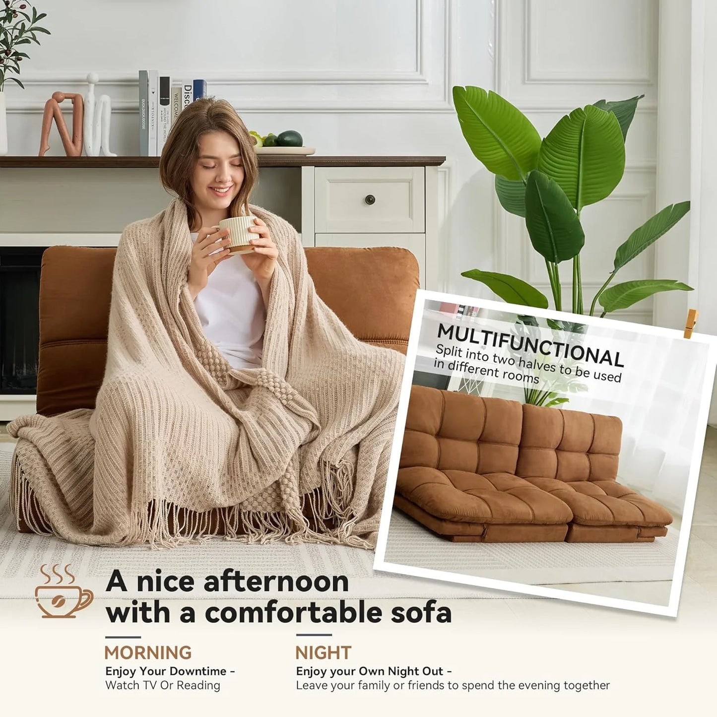 Brown loveseat, convertible sofa memory foam futon sofa bed modern sleeper sofa