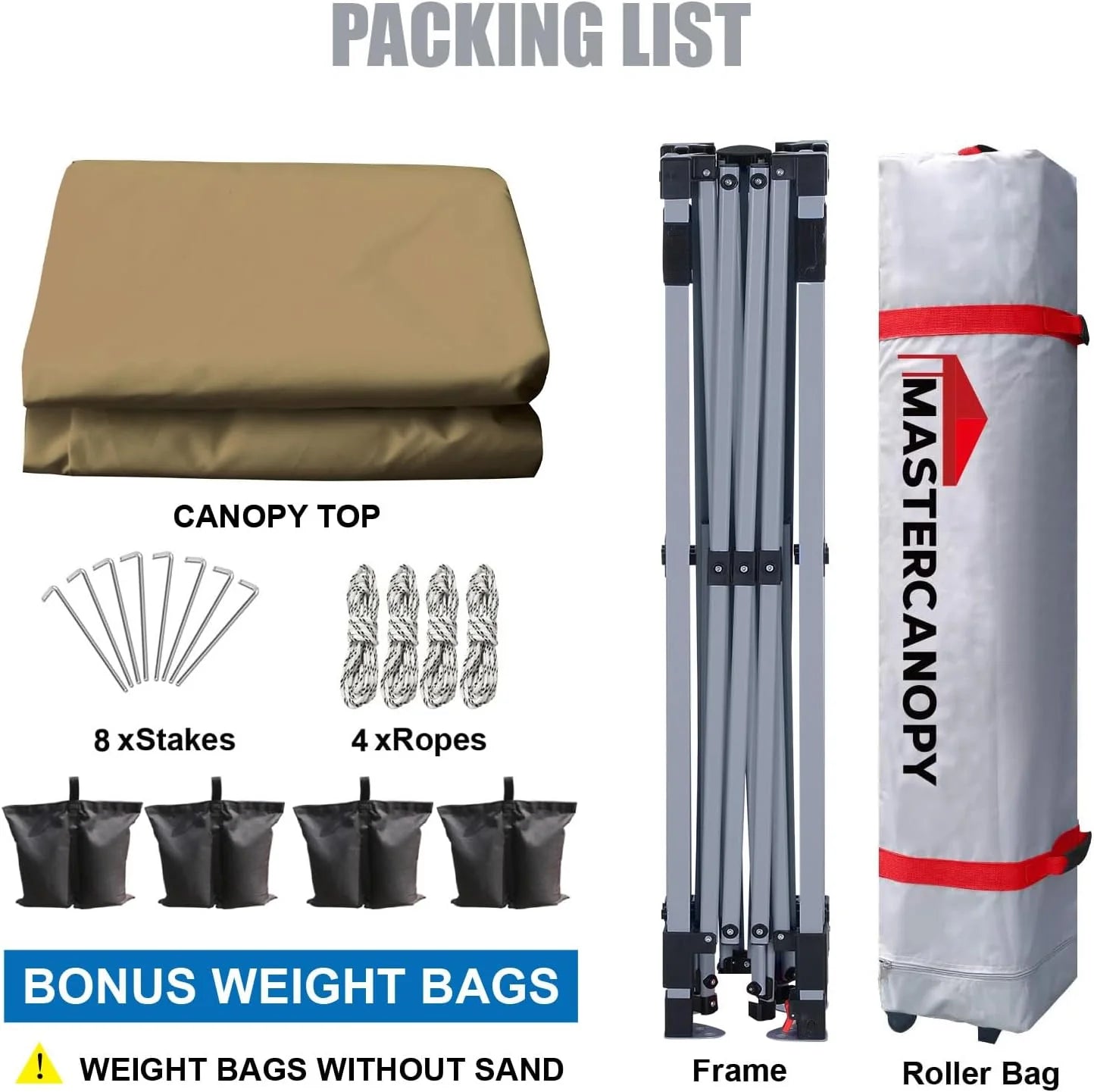 Durable Pop-up Canopy Tent with Roller Bag (10x10, Black)