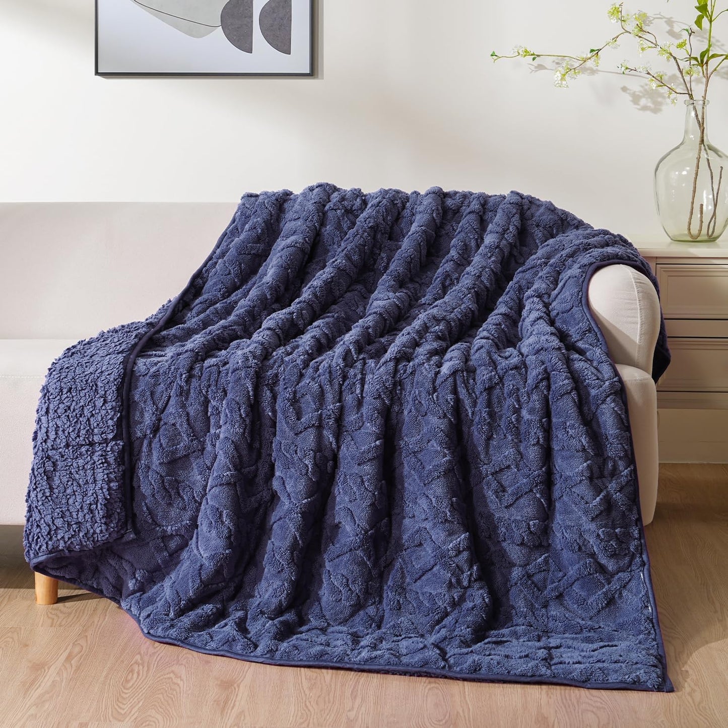 Weighted Blanket for Adults Queen Size 15lbs 60x80 inches