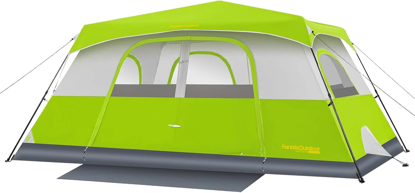 Portable camping tent for 4/6/8/10 people with instant cabin and rainproof and windproof