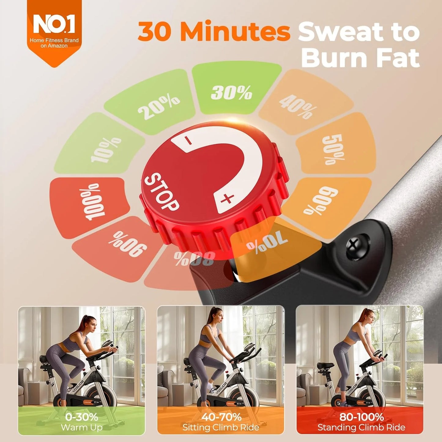 Arita brand fitness bicycle Home fixed fitness treadmill Low noise design, tablet stand