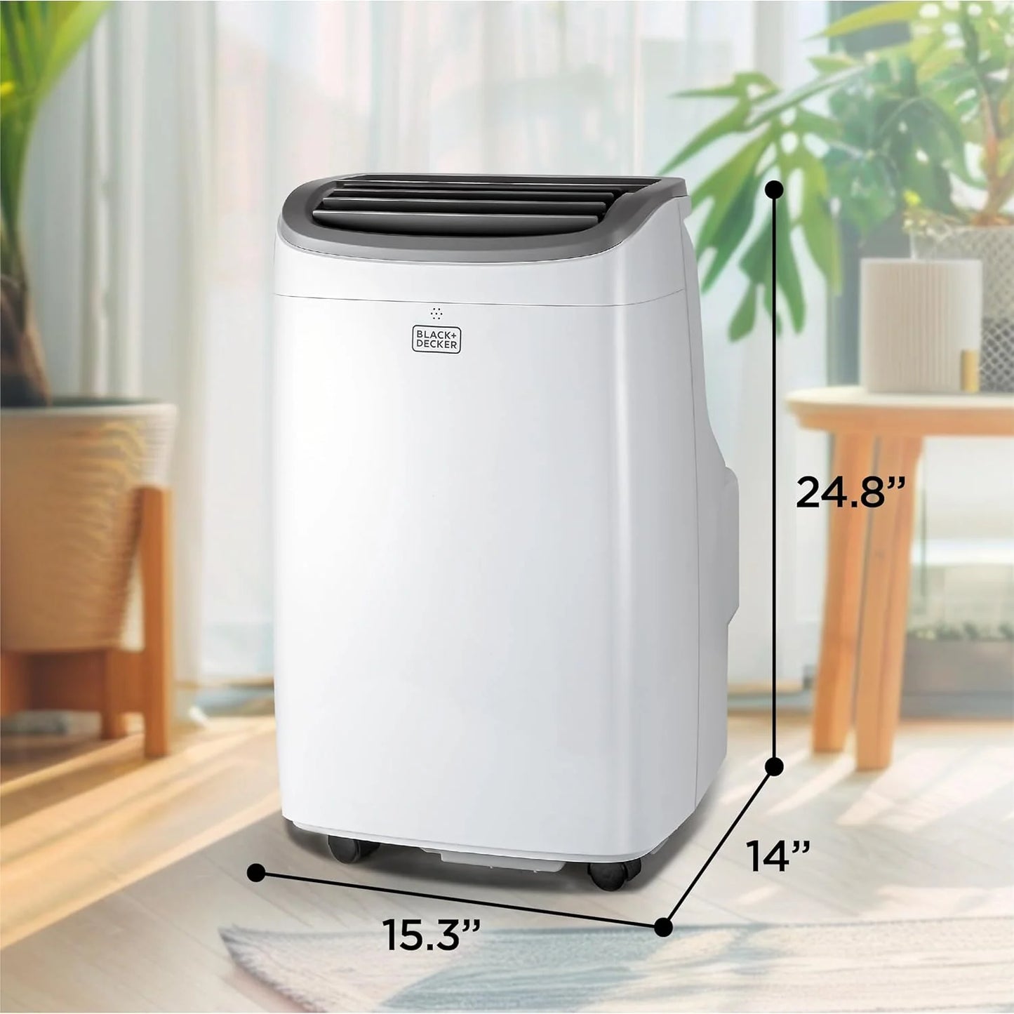 BLACK+DECKER 8,000 BTU Portable Air Conditioner for Rooms up to 350 Sq