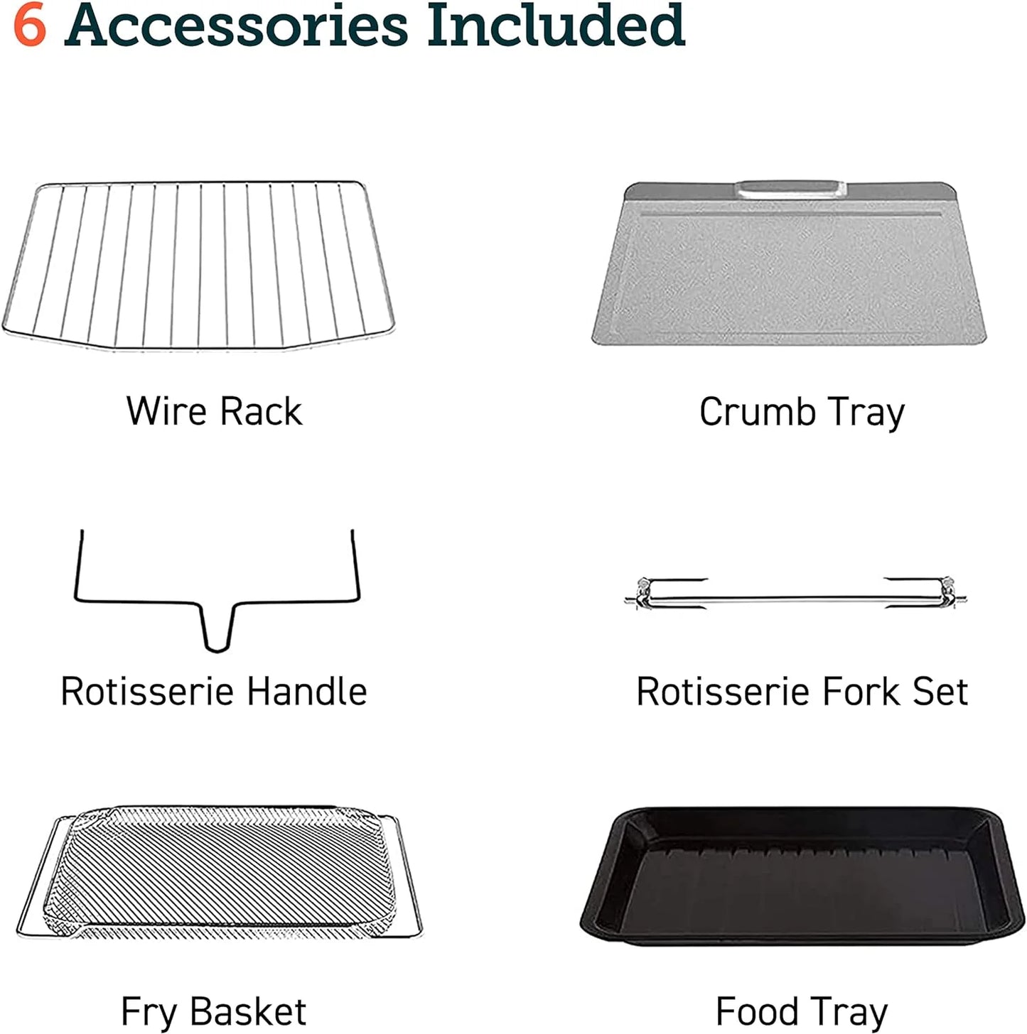 Air Fryer Toaster Oven Combo 13-in-1, 32Qt APP & Voice Control Convection Oven Countertop, Bake, Broil, Roast, Dehydrate, Sous Vide, 134 Recipes & 4 Accessories, Black, Stainless Steel