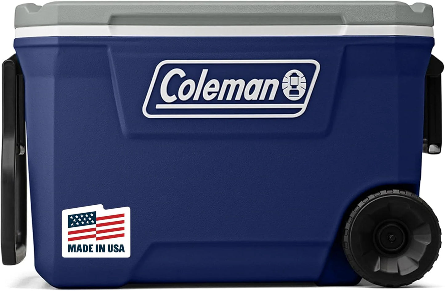 Coleman Insulated Portable Rolling Cooler with Wheels, Leak-Proof Outdoor Hard Cooler, Keeps Ice for Up to 5 Days, 100 Quart