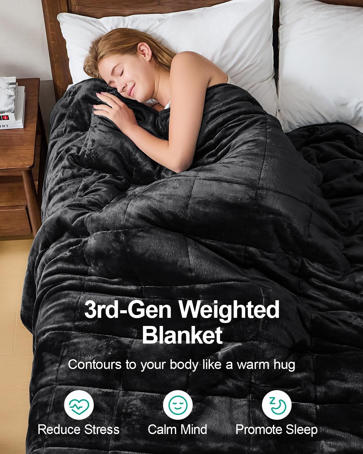 Sherpa Fleece Weighted Blanket 15 lbs 60"x 80"