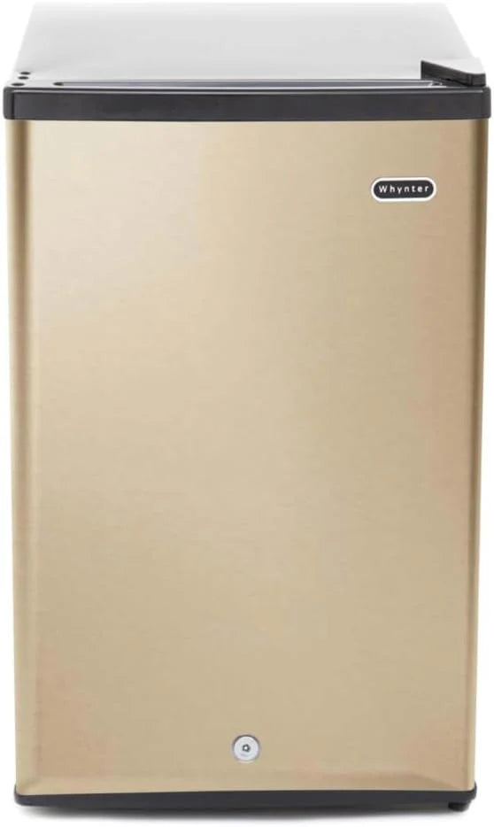 Whynter CUF-112SS Mini, Energy Star Rated Small Upright Freezer with Lock, Stainless Steel -1.1 Cubic Feet