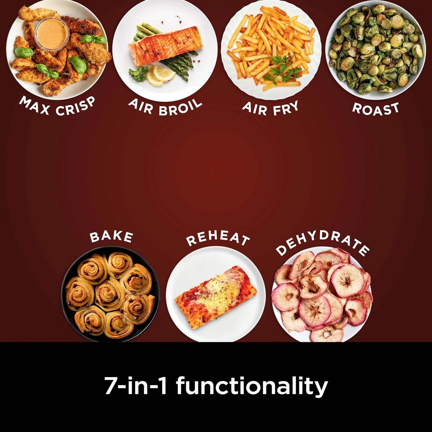 Ninja Air Fryer Pro 5-quart 4-in-1 air fryer that air fries, bakes, reheats, and dehydrates