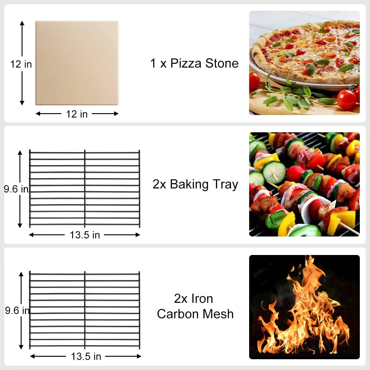EDOSTORY Outdoor Pizza Oven, Wood Fired for Outside, Patio Maker With Stone, Peel, Grill Rack, and Waterproof Cover for Backyard Camping
