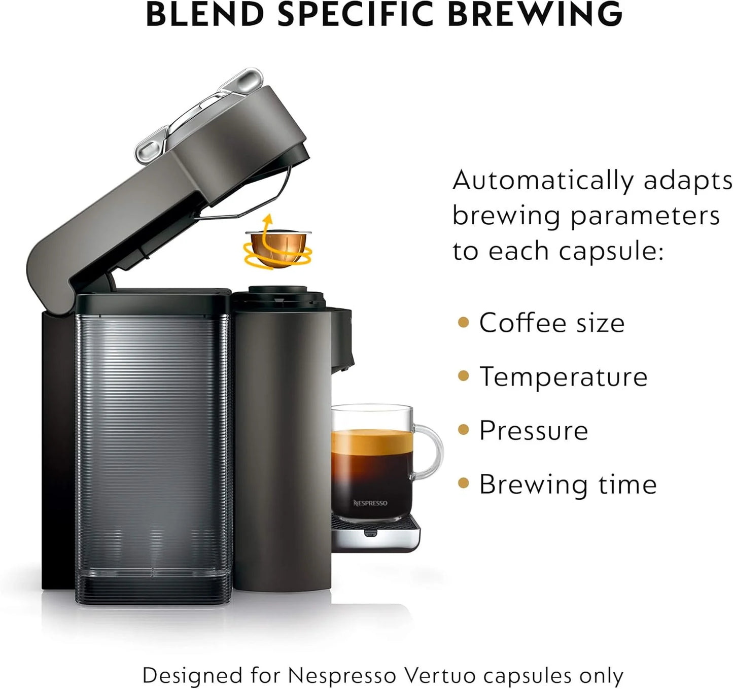 Nespresso De'Longhi Vertuo Single coffee and espresso makers