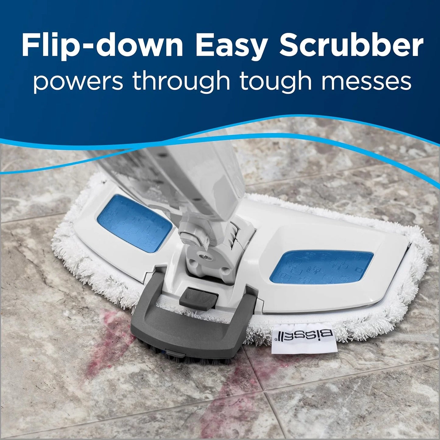 Power Fresh Steam Mop with Natural Sanitization, Floor Steamer, Tile Cleaner, and Hard Wood Floor Cleaner with Flip-Down Easy Scrubber, 1940A