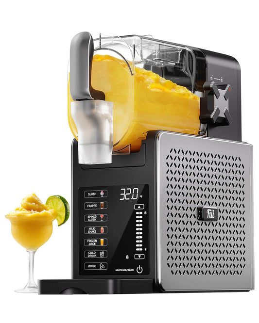 Fiii Slushie Machine 92 oz, Slushy Machine for Home, 6 Preset Programs, Quiet Operation, LED Display, Auto-Clean, No Ice Needed, Perfect for Milkshakes, Margarita Smoothie, Frappes and More