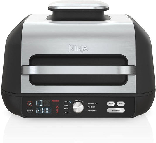 Ninja Foodi Smart XL 6-in-1 Indoor Grill with Air Fry, Bake, Roast, Broil, and Dehydrate, Smart Thermometer