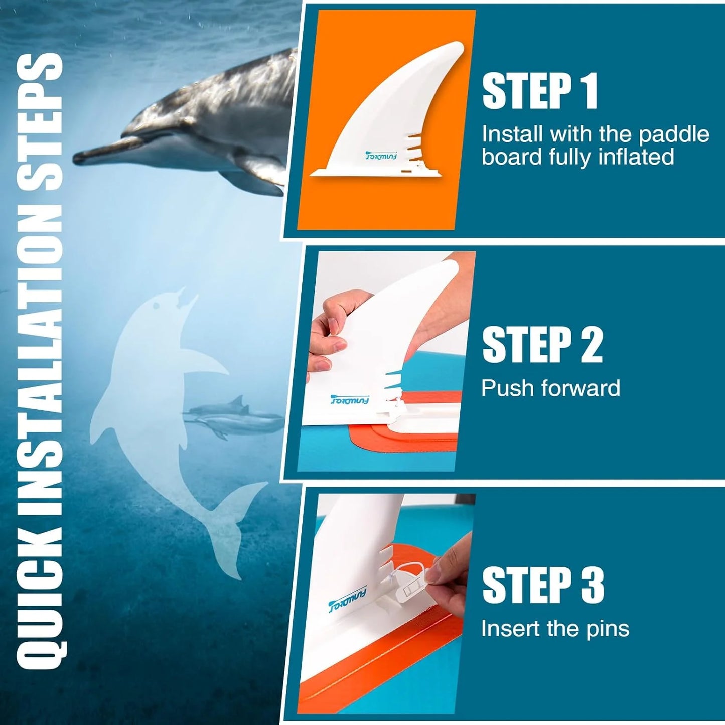 FunWater Inflatable Stand Up Paddle Board with Premium SUP Paddle Accessories, Non-Slip EVA Deck, 11'/10'6' Paddle