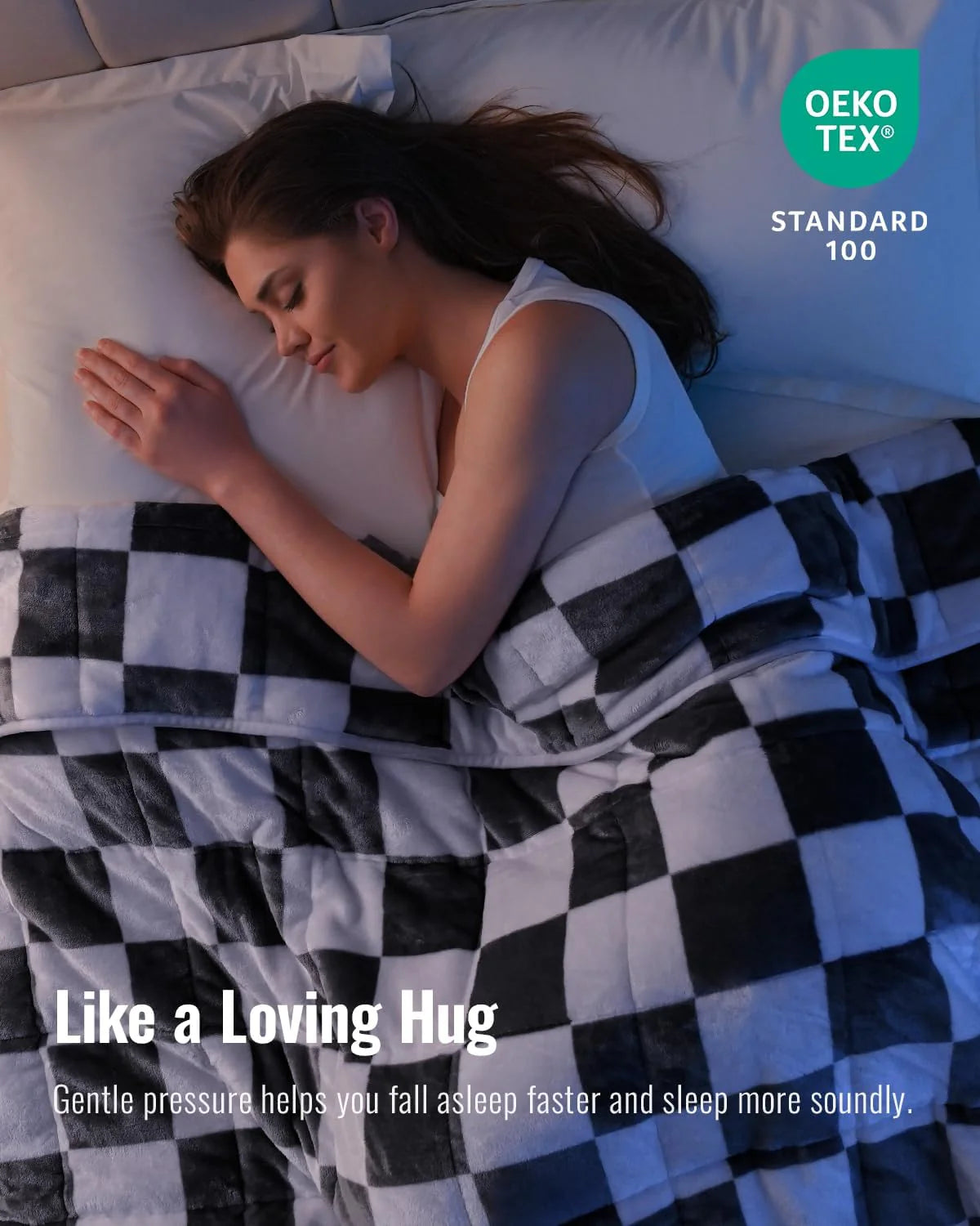 Weighted Blanket Queen Size 15lbs 60x80 inches with Soft Plush Fleece