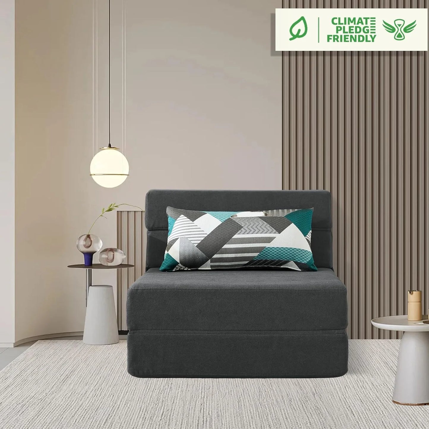 60 inch pull out sofa bed, memory foam sofa with 2 pillows, futon bed, guest bed and pull out sofa,