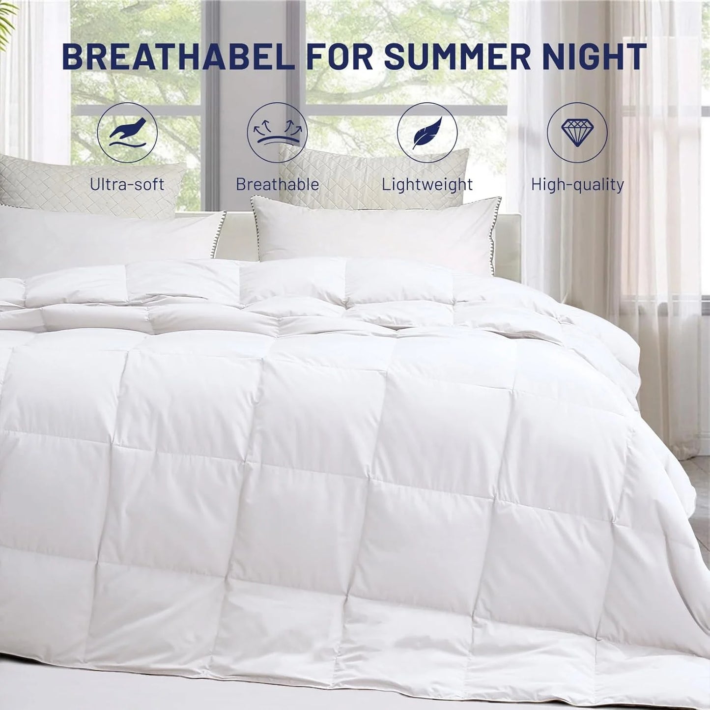 Premium Down Comforter 3D Baffle Box Design