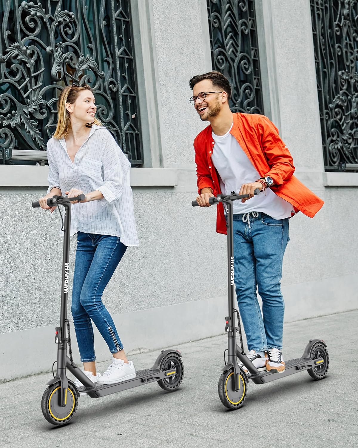 Electric Scooter, 350W/500W Motor, Top Speed 19/22 mph, Max 16/23/28Miles Ranges, Foldable E Scooter for Adults