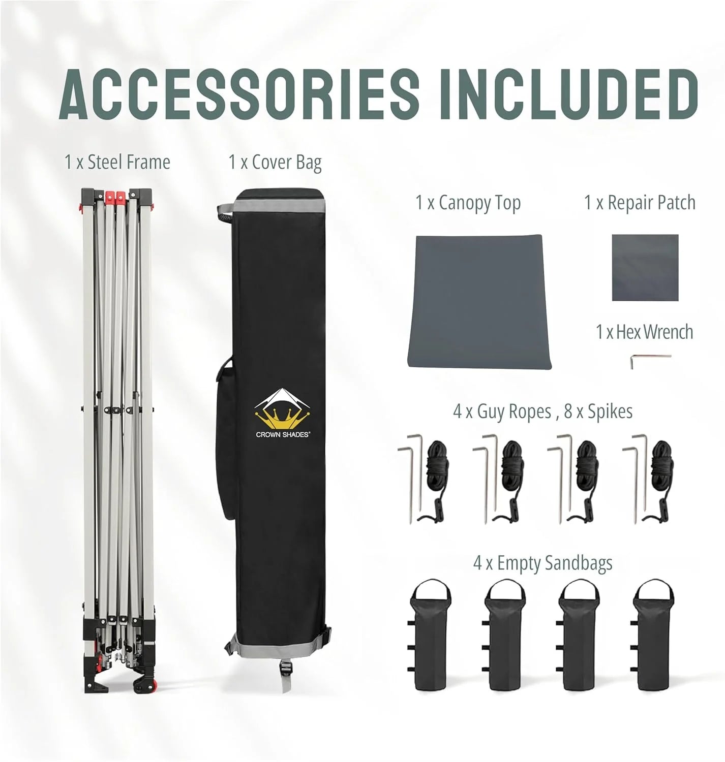 10x10 Pop-Up Awning - One-Click Installation Beach Tent - Outdoor Sunshade Silver Coated Top, 3 Heights and 4 Sand Pockets