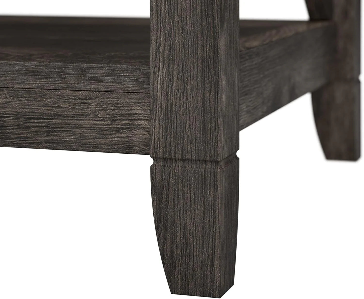 Key West Coffee Table with Storage in Washed Gray