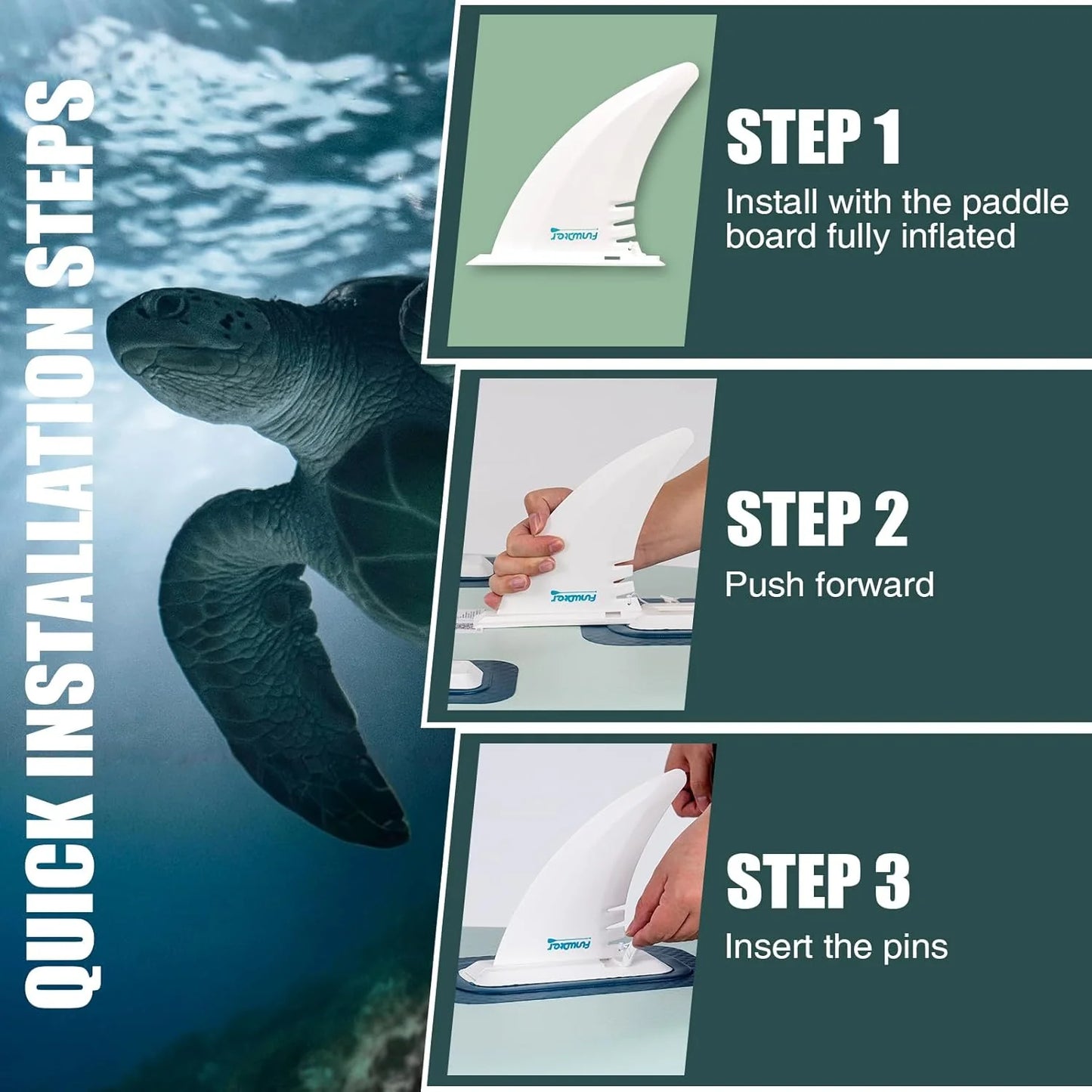 FunWater Inflatable Stand Up Paddle Board with Premium SUP Paddle Accessories, Non-Slip EVA Deck, 11'/10'6' Paddle