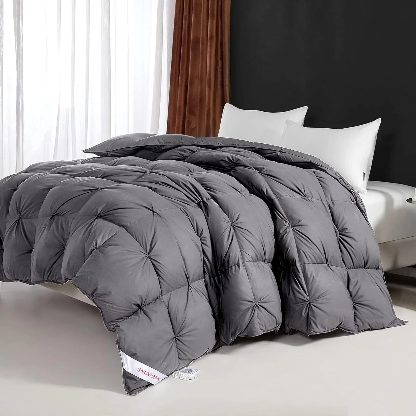Premium Down Comforter 3D Baffle Box Design