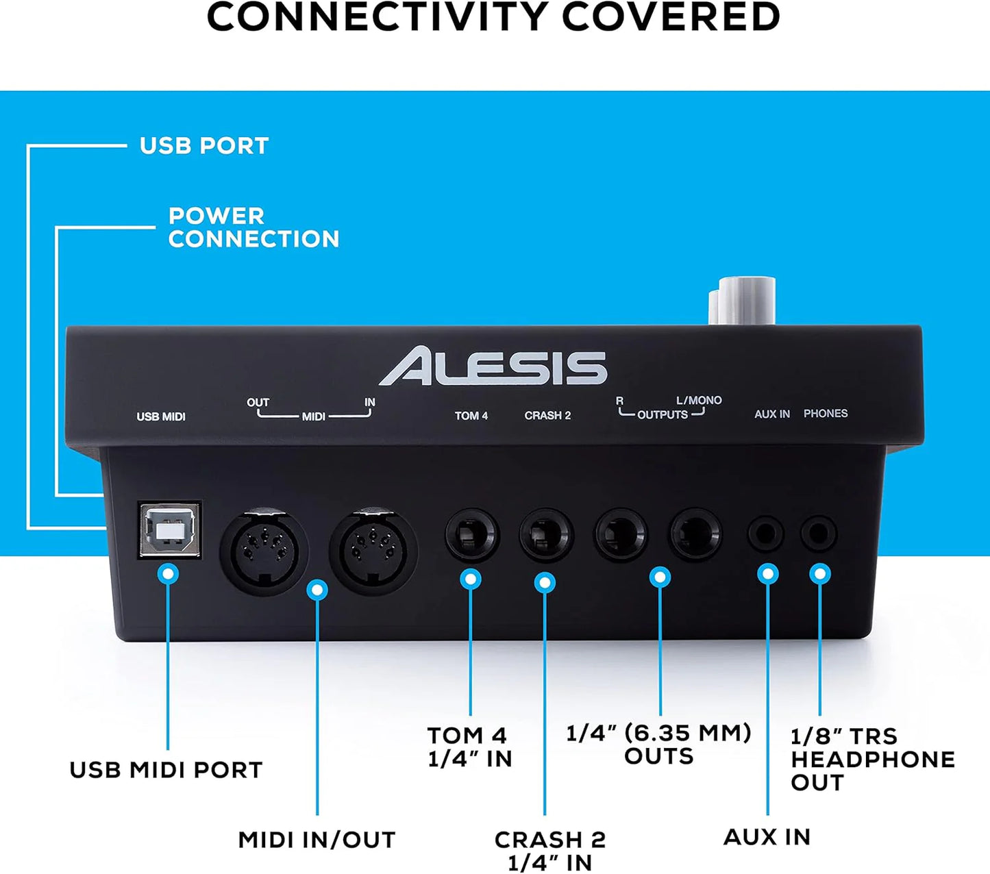 Alesis Drums Command Mesh SE Kit-Electric Drum Set USB MIDI Connection 600 Drum Sound
