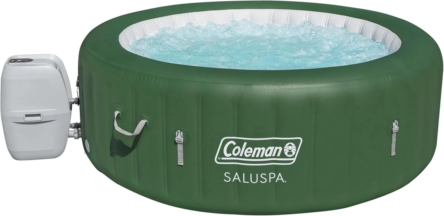 Bestway Palm Springs 4 to 6 Person EnergySense Smart AirJet Plus Inflatable Hot Tub Outdoor Spa with 140 AirJets and Insulated Cover