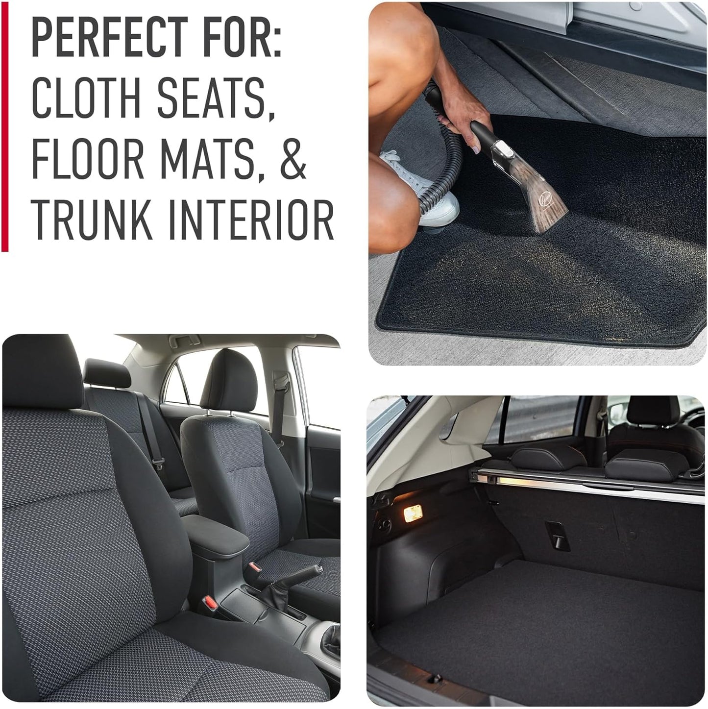 Hoover CleanSlate Plus Portable Carpet & Upholstery Spot Cleaner with Powerful Suction and Multiple Tools