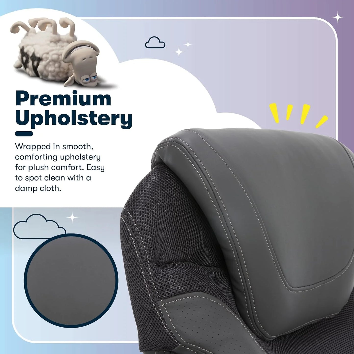 Executive office chair, ergonomic computer desk and chair