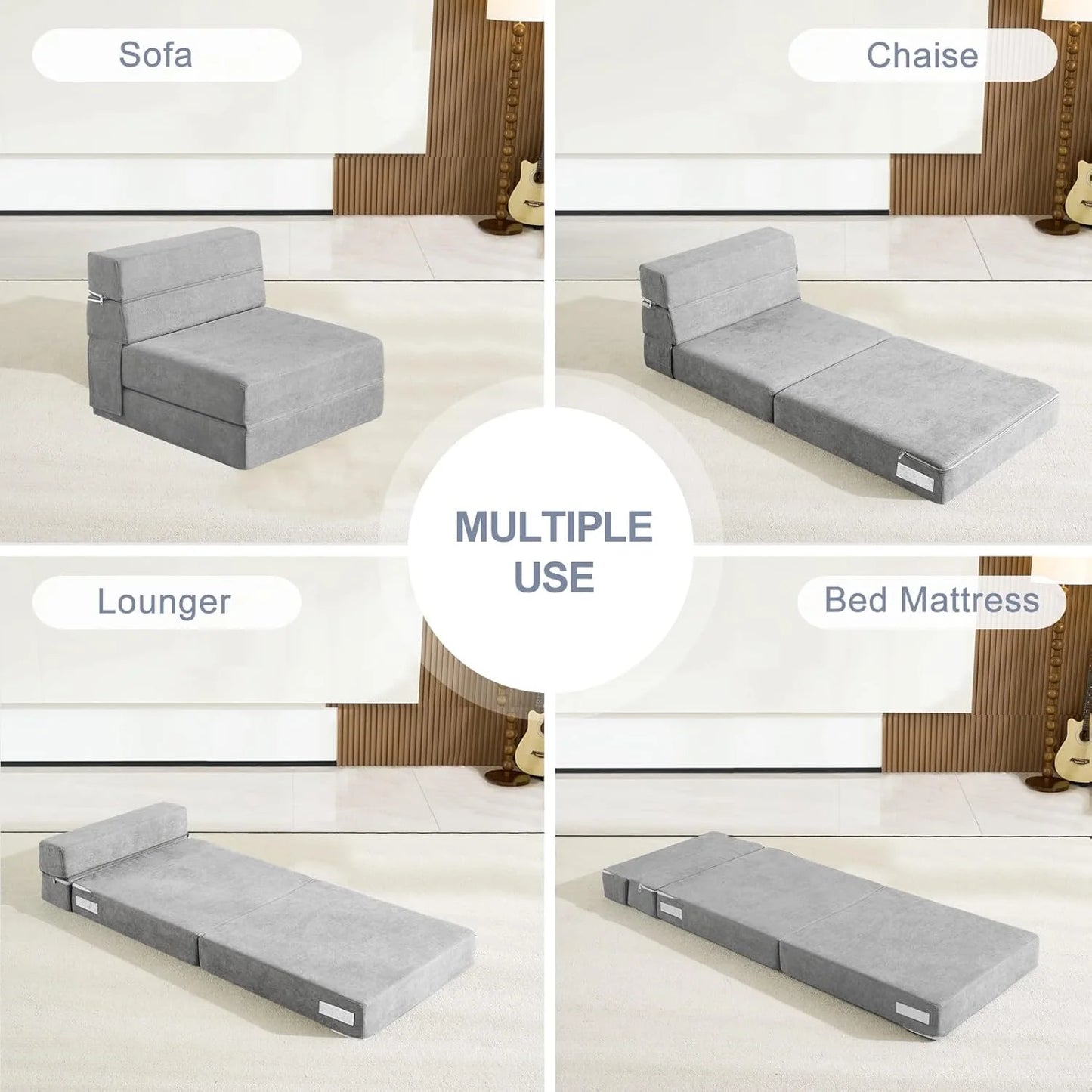 60 inch pull out sofa bed, memory foam sofa with 2 pillows, futon bed, guest bed and pull out sofa,