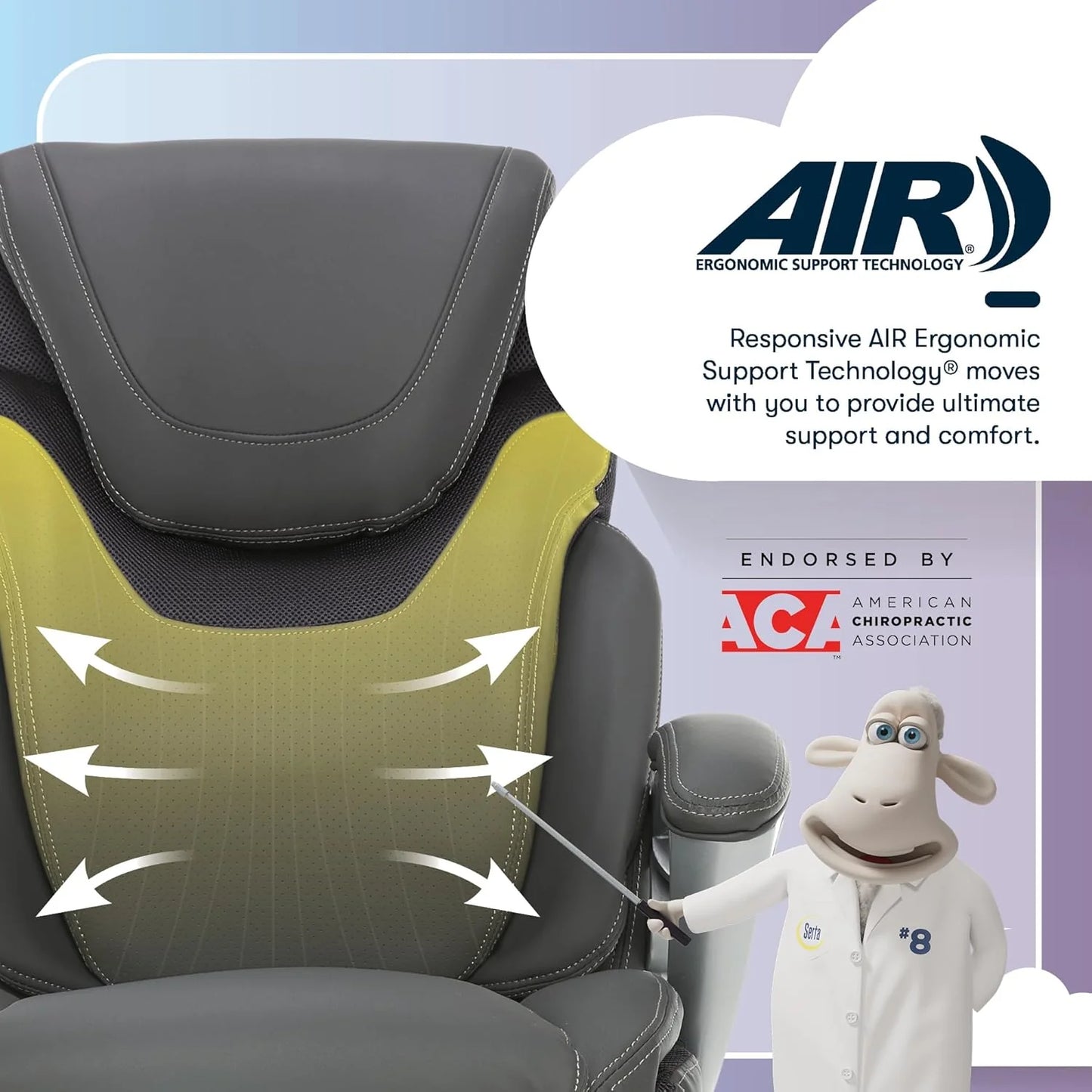 Executive office chair, ergonomic computer desk and chair