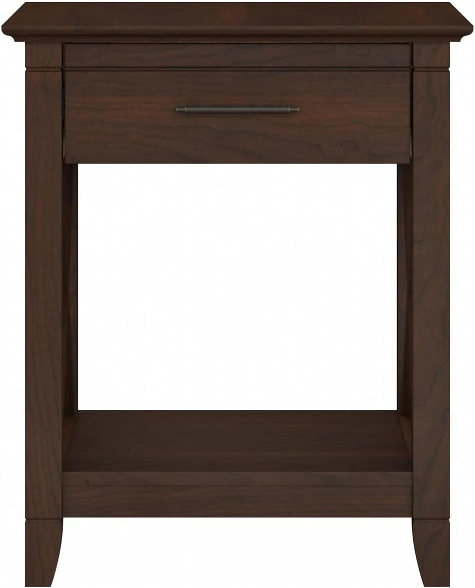 Key West Small End Table with Storage Modern Farmhouse Accent Shelf