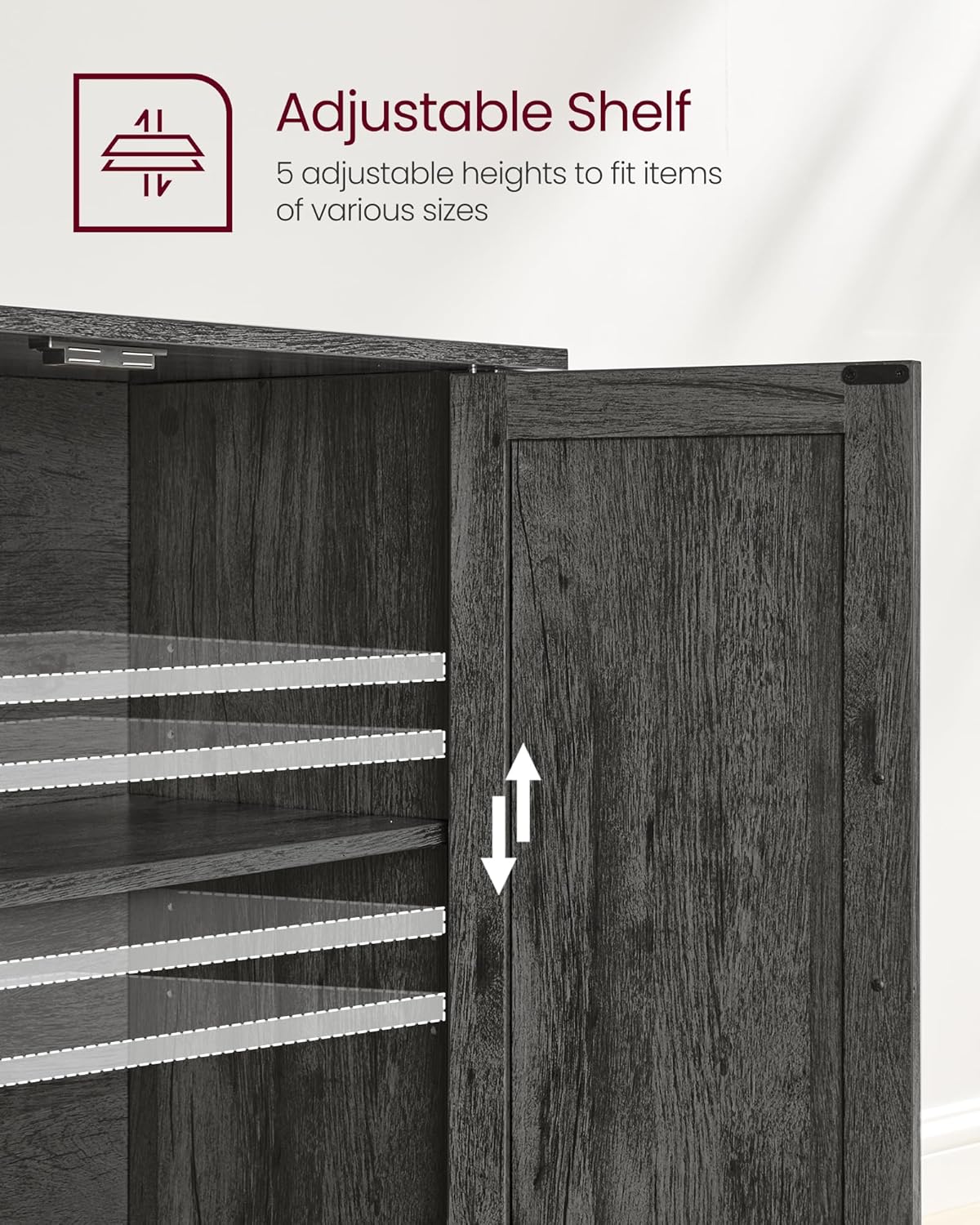 Storage Cabinet Buffet Cabinet with Adjustable Shelves