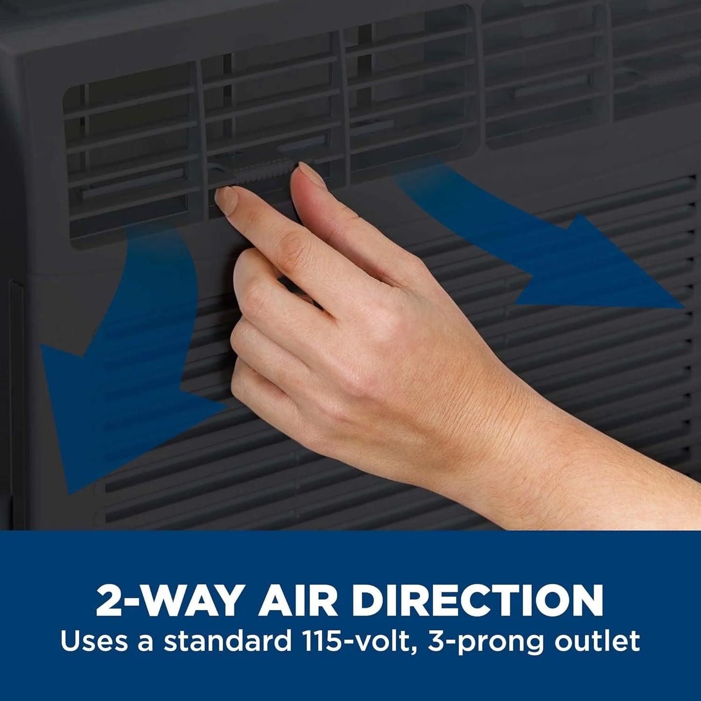 GE Window Air Conditioner Unit, 5,000 BTU for Small Rooms up to 150 sq ft. with Manual Adjustable Fan and Cooling Settings, Perfect for Small Bedroom or Living Room, Easy Install Kit Included, White