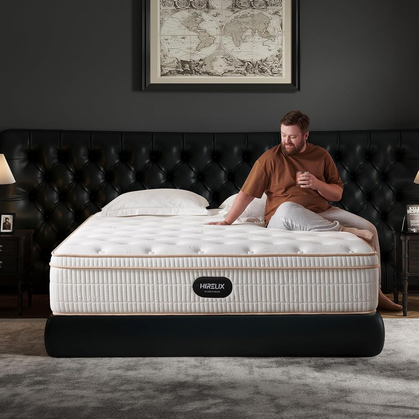 14-inch queen-size hybrid mattress with cooling gel memory foam and zoned pocket springs