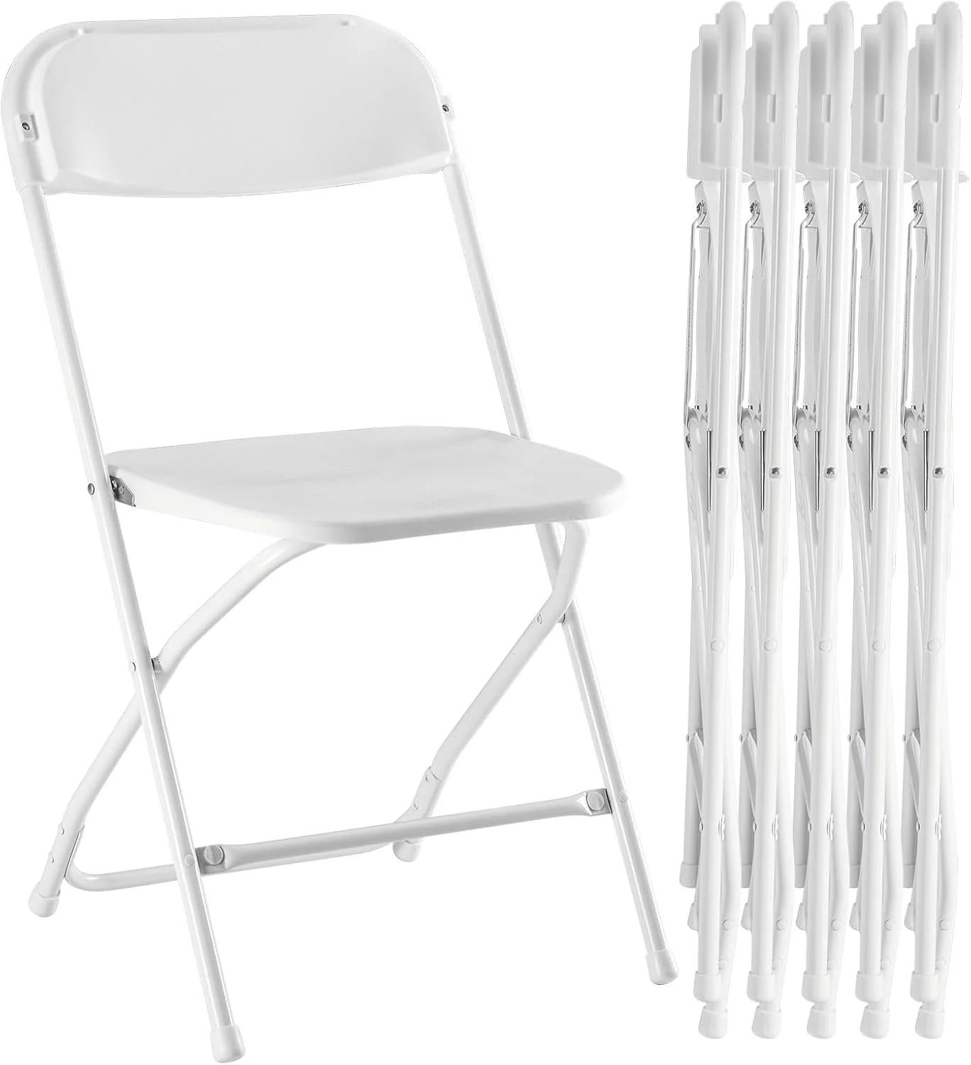 Sweetcrispy Folding Chair 12 Pack, Leather Padded Folding Chairs, Sturdy Metal Foldable Chairs