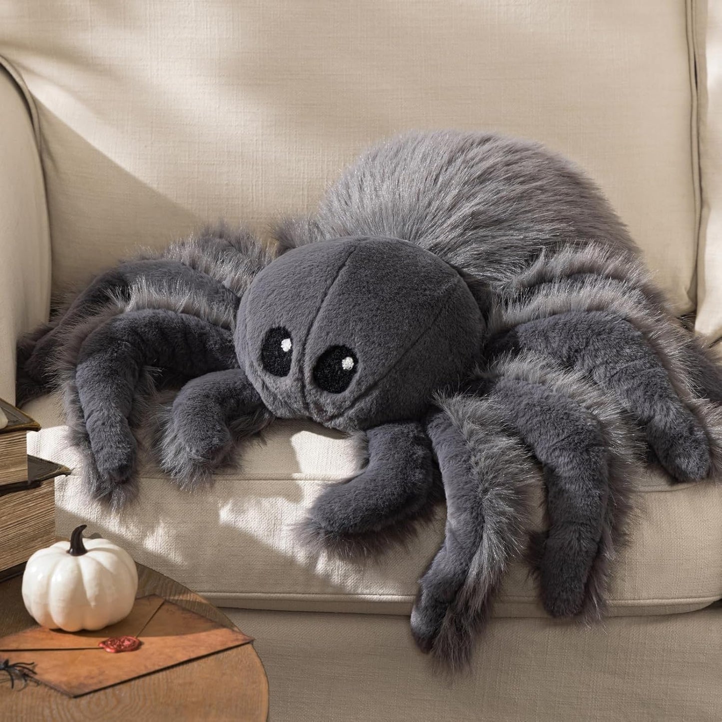 Halloween Spider Shaped Throw Pillow
