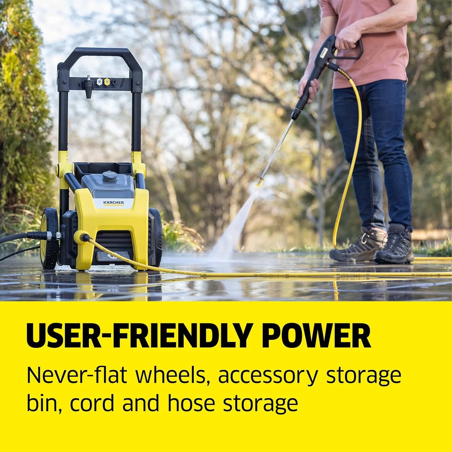 Kärcher Pressure Washer K1700 3 nozzles, detergent box