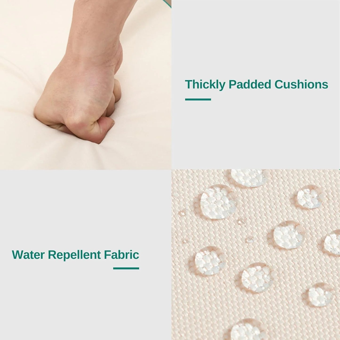 YITAHOME Hanging Porch Swing Chair Sits 3 People, Wicker Outdoor Swing Bench, Patio Lounge Chair, 1 Seating Cushion and 3 Back Cushions, w/Removable Covers, for Garden, Balcony, Backyard, Brown