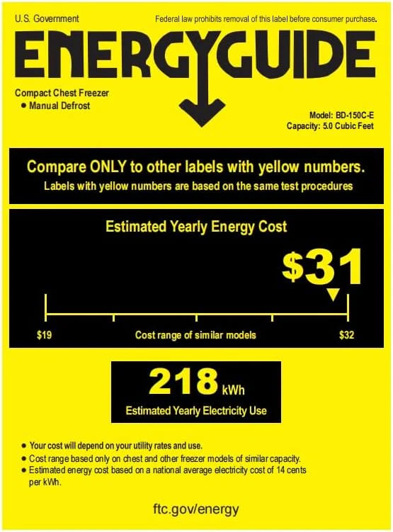 EUHOMY 3.5 Cu.Ft Chest Freezer with Removable Basket, Small Deep Freezer Adjustable 7 Thermostat, Quiet Mini Freezer Free-Standing Top Door, Energy Saving for Apartment/Garage/Basement/Dorm/Home,Black