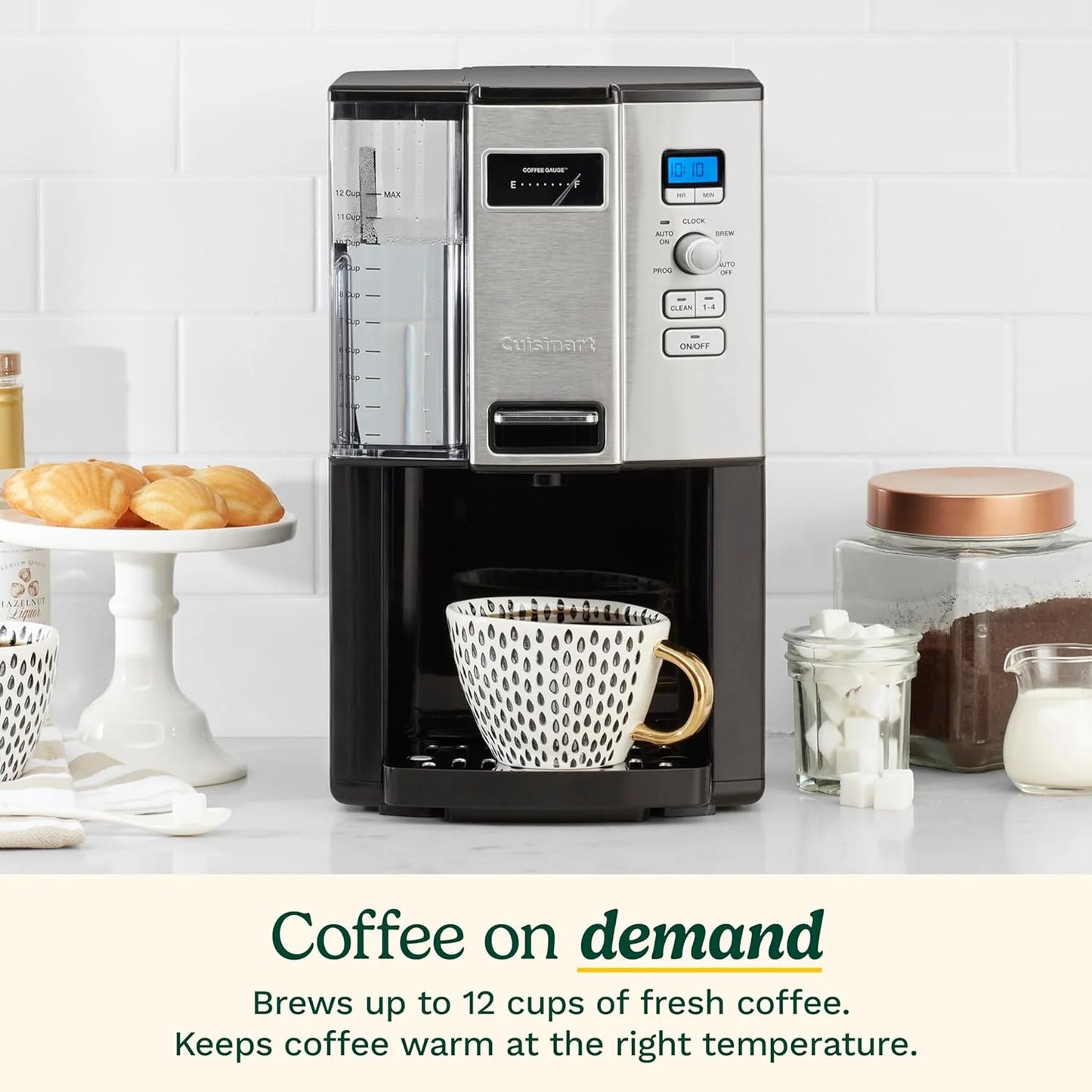 Cuisinart Coffee Maker, 12 Cup Programmable Drip, DCC-3000P1